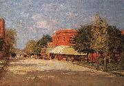 Theodore Clement Steele Street Scene USA oil painting reproduction